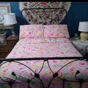 Pottery Barn Kids Cabbage Rose Duvet Cover & Shams